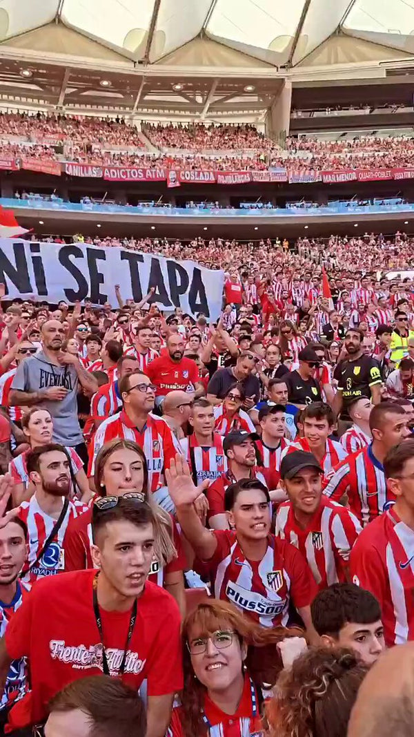 El Atlético responde en el derby: mensaje de apoyo a Ceuta en la grada